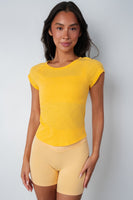 Vitality Whisper Raglan Tee - Mango