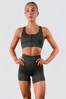 Vitality Pulse® Zip Bra - Woodgrain