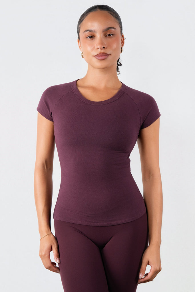 Vitality Basis® Raglan Tee - Wine
