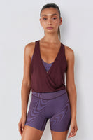 Vitality Flow Crossover Tank - Raisin