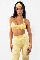 Cloud II™ Micro Halter Bra - Sunny Microfloral