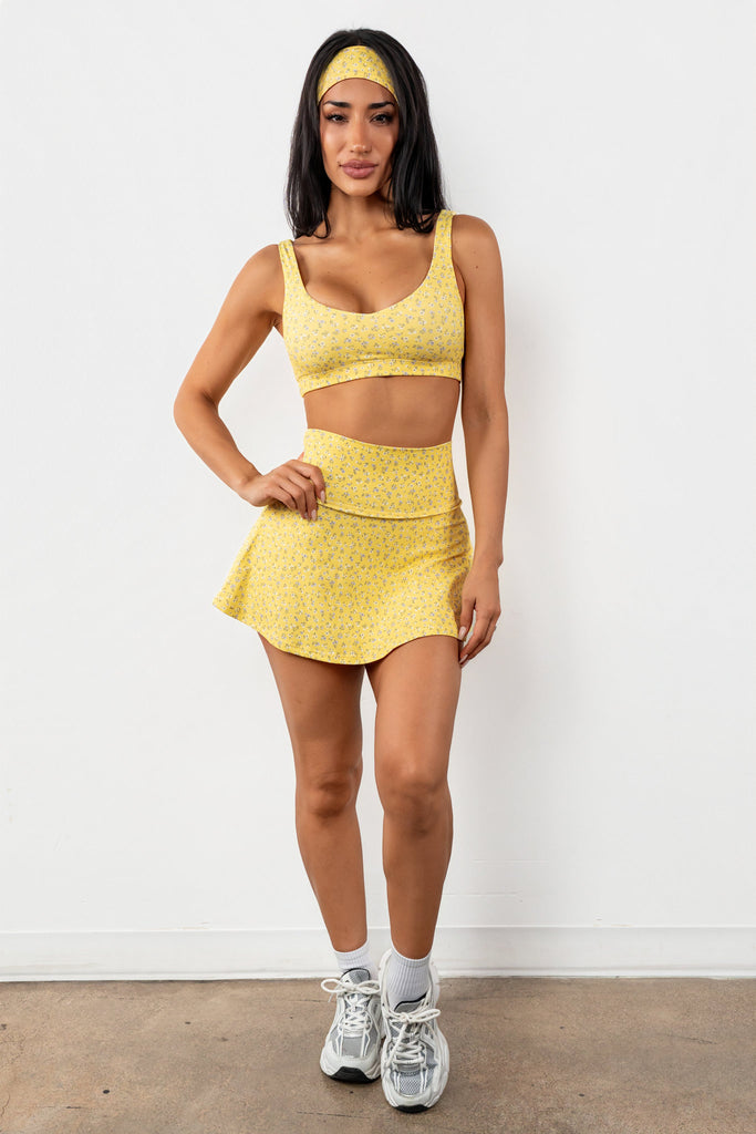 Cloud II™ Flutter Skort - Sunny Microfloral