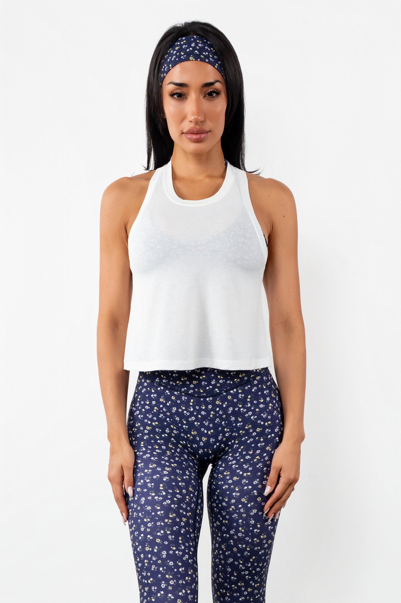 Vitality Flow Racer Tank - Snow