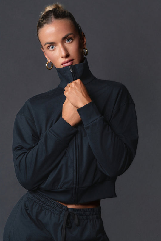 Vitality Marshmallow Zip Up Jacket - Midnight