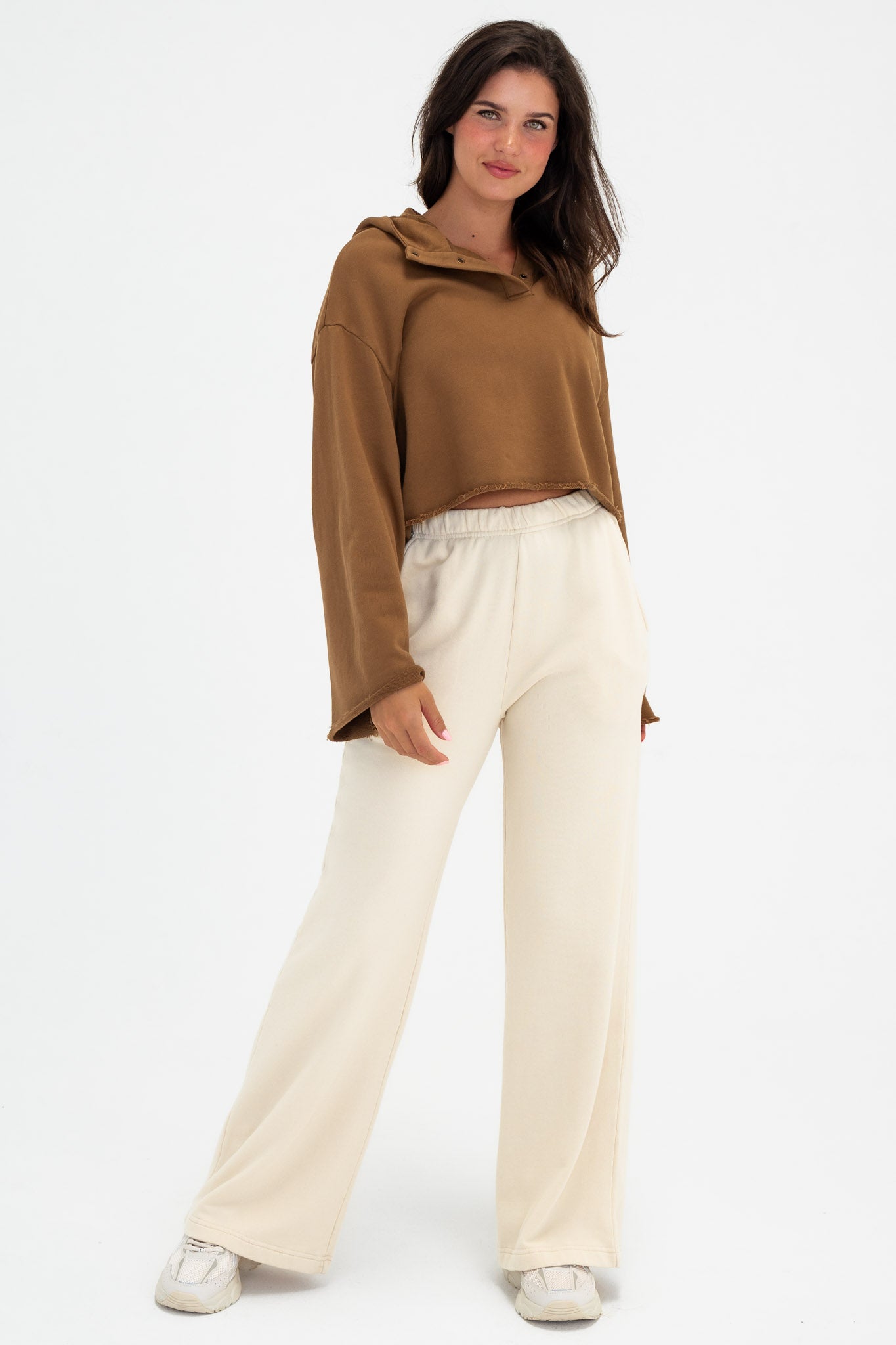 Vitality Homebody® Wide Leg Trouser - Ivory Washed