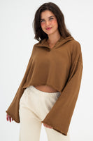 Vitality Homebody® Bell Sleeve Hoodie - Crocodile Washed
