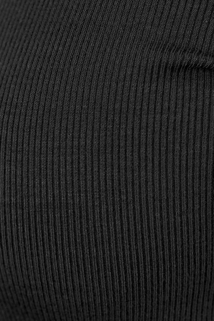 Vitality Essential Rib Scoop Top - Midnight