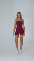 Vitality Daydream Stitch Racer Tank - Burgundy Vineyard