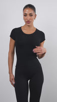 Vitality Basis® Raglan Tee - Midnight