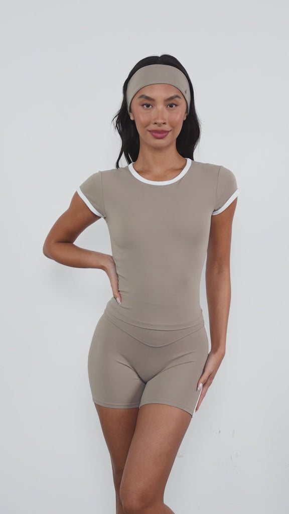 Cloud II™ Bra Tee - Cashew Contrast
