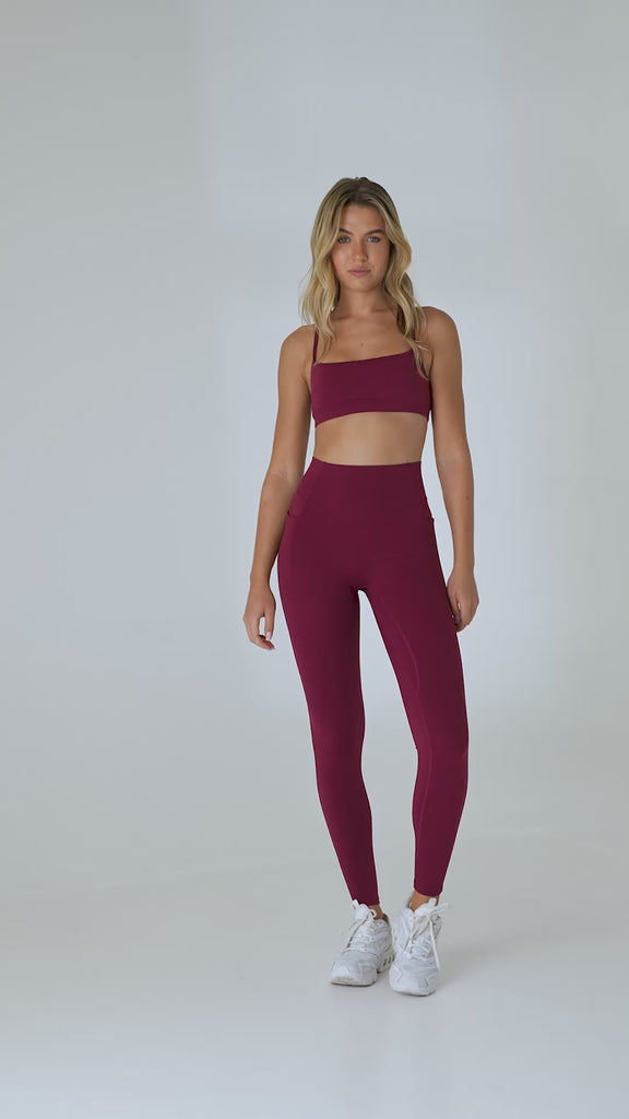 Vitality Daydream® Stitch Pant - Burgundy Vineyard