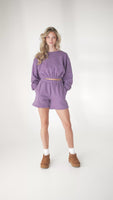 Vitality Cozy Crop Crew - Violet