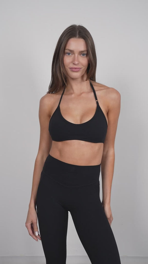 Cloud II™ Micro Halter Bra - Midnight
