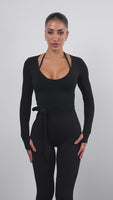Vitality Basis® Wrap Top - Midnight