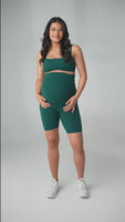 Cloud II™ Maternity Biker Short - Forest