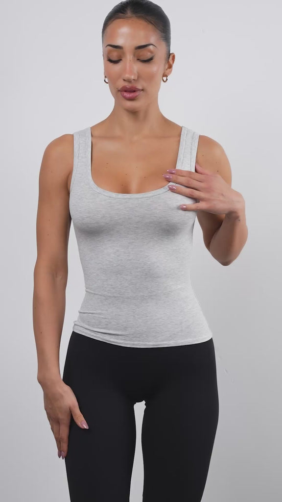 Vitality Basis® U Tank - Stone Heather