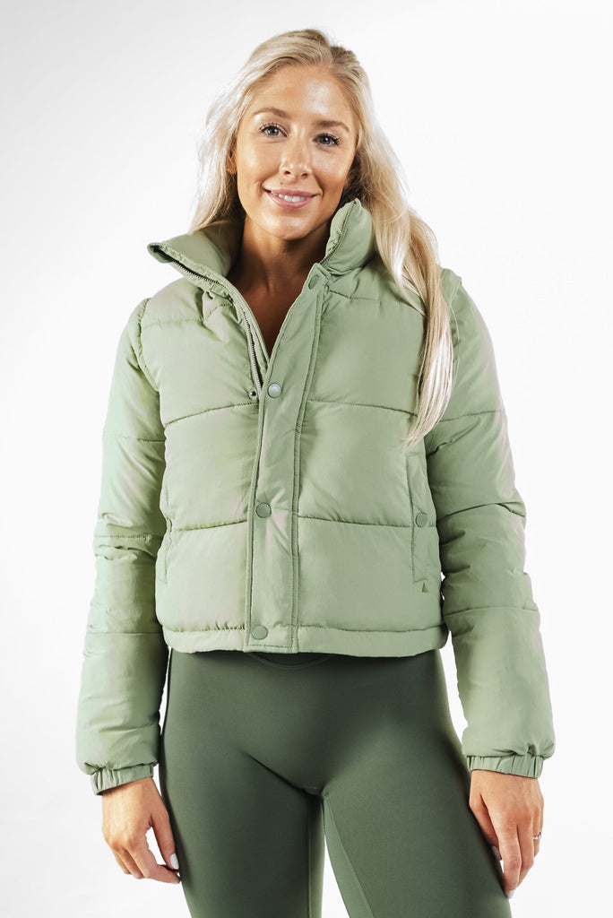 Vitality Convertible Puffer - Matcha