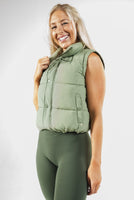 Vitality Convertible Puffer - Matcha