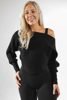 Vitality Ember Crop Sweater - Midnight