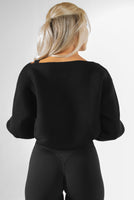 Vitality Ember Crop Sweater - Midnight