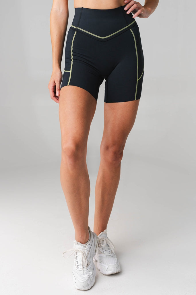 Evoke Volley Short - Women's Black Yoga Shorts – Vitality Athletic