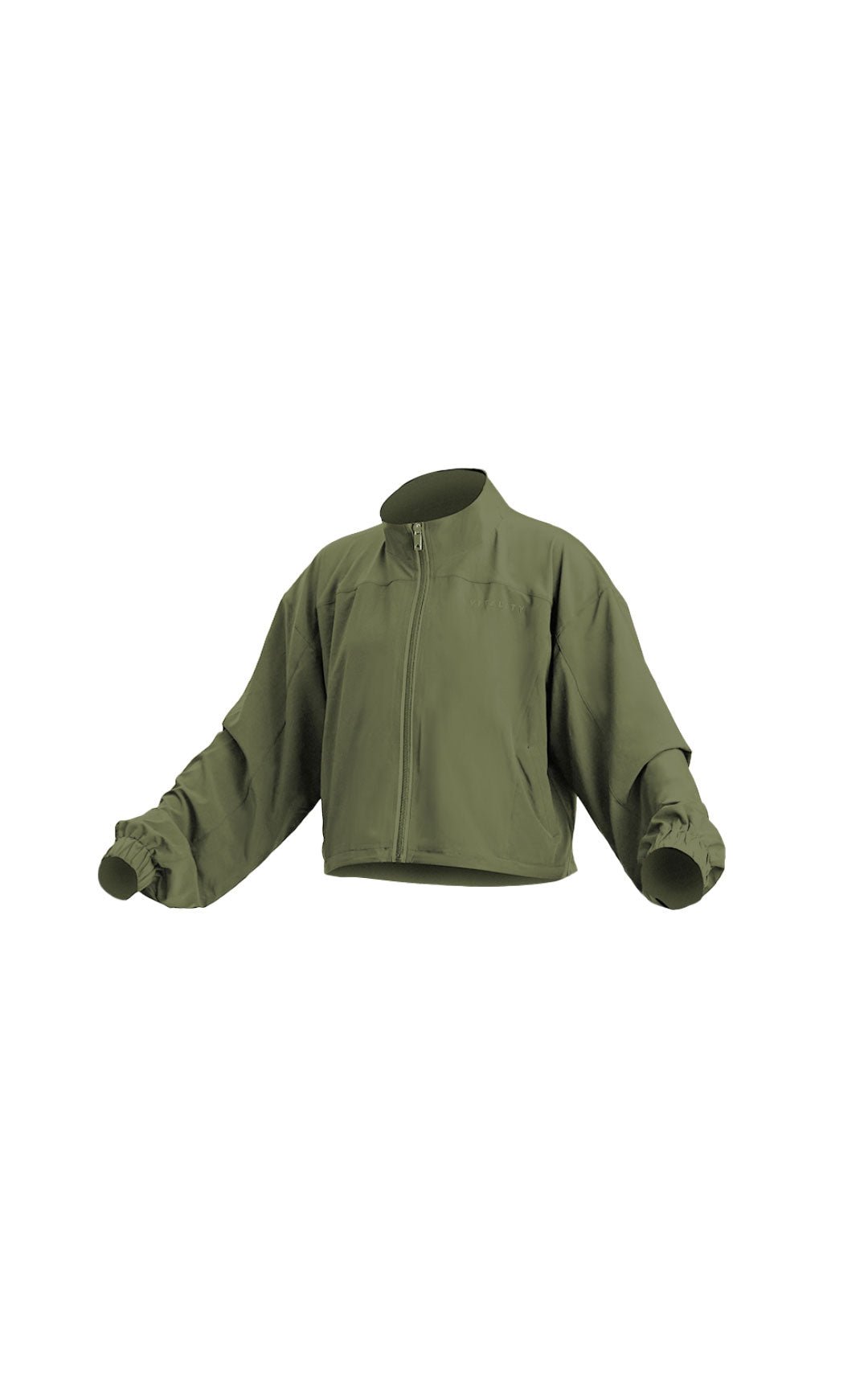 Vitality Breeze Windbreaker - Women's Light Green Zippered Jacket