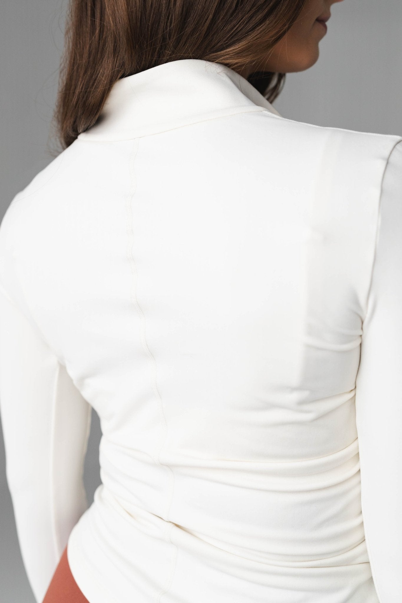 Cloud II™ Gather Jacket - Women's White Workout Jacket – Vitality