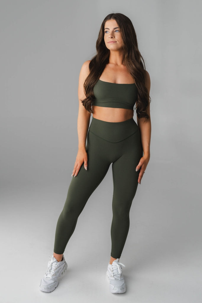 Cloud II™ Pant - Women's Olive Green Leggings – Vitality Athletic Apparel