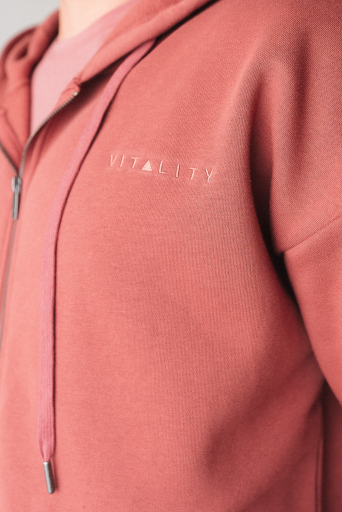 Vitality Uni Cozy Zip - Rosewood