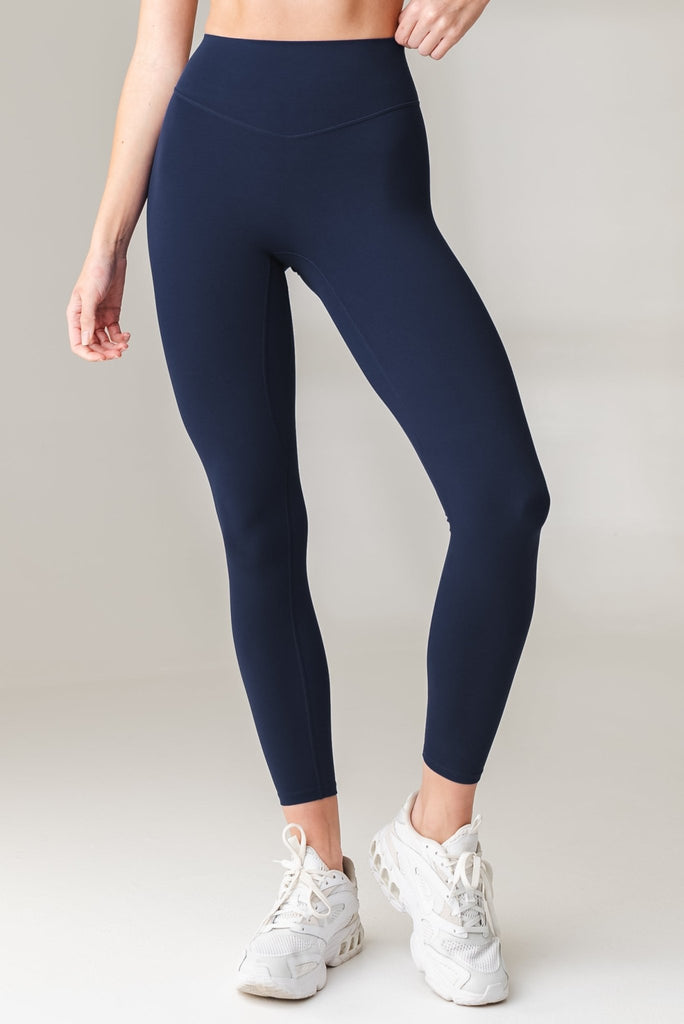 Balance Athletica, Pants & Jumpsuits, Balance Athletica Vitality Channel  Pant Ribbed High Rise Legging Sapphire