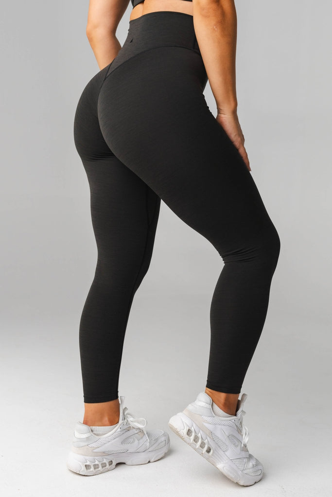 MRULIC yoga pants Women Seamless Training Tights Hip Enhancement Effect  Profile Yoga Pants Black + S 