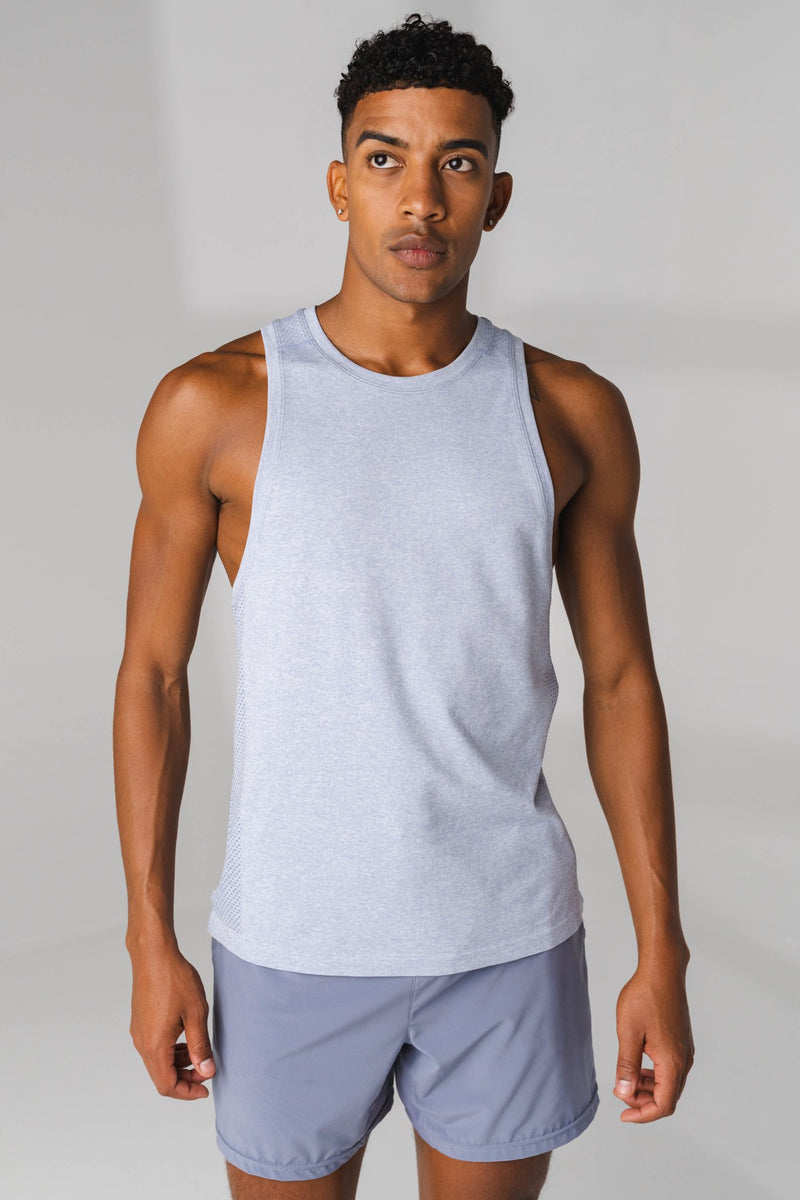 Kinetic Tank - Men's Light Blue Athletic Tank Top – Vitality Athletic ...