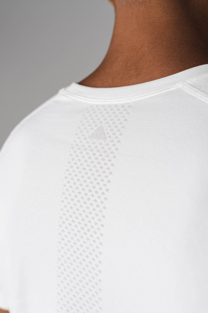 Kinetic Tee - Men's White Athletic T-Shirt – Vitality Athletic Apparel