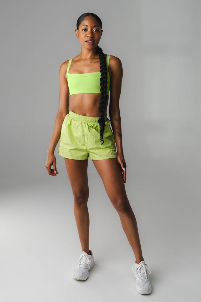 Vitality Surface Run Short - Women's Lime Green Running Shorts Vitality Surface Run Short - Women's Lime Green Running Shorts