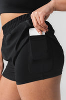Breeze Run Short - Midnight, Women's Bottoms from Vitality Athletic and Athleisure Wear