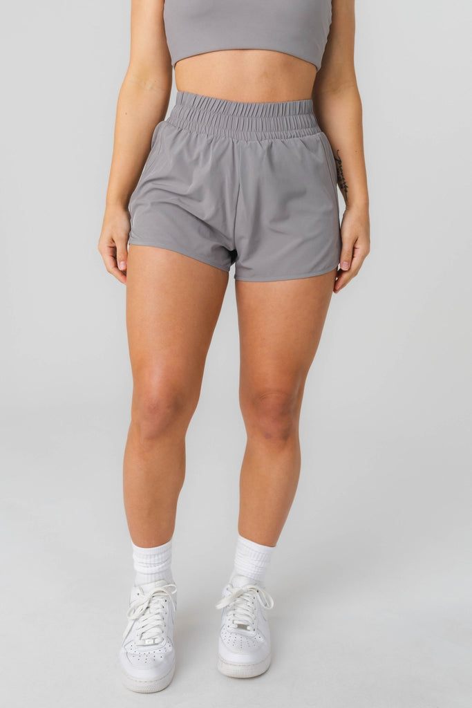 Breeze Run Short - Slate, Women's Bottoms from Vitality Athletic and Athleisure Wear