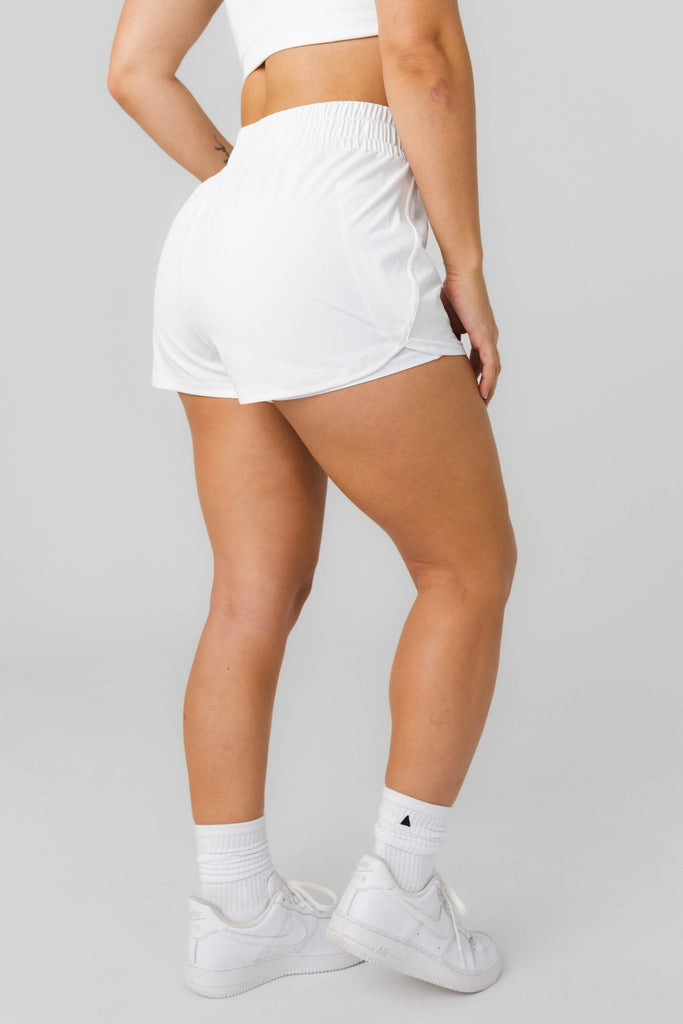 Breeze Run Short - Snow, Women's Bottoms from Vitality Athletic and Athleisure Wear