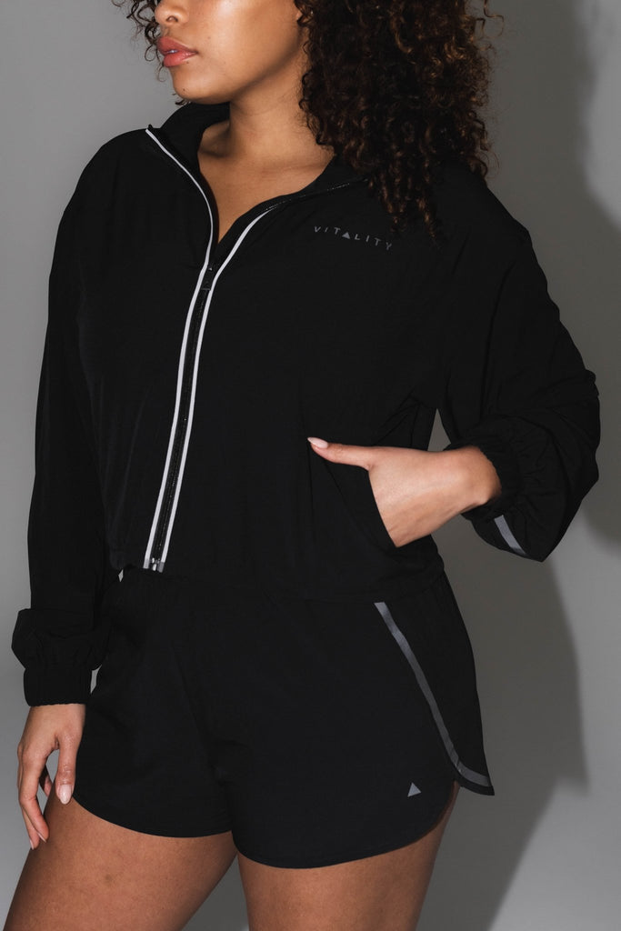 Breeze Windbreaker - Midnight, Women's Hoodies/Jackets from Vitality Athletic and Athleisure Wear