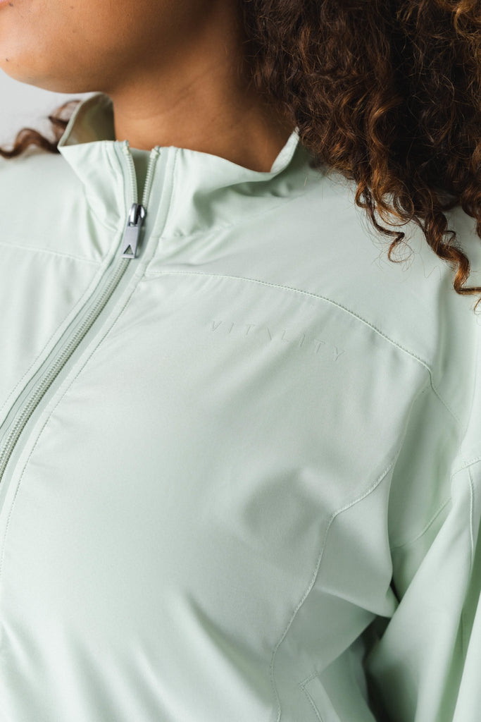 Breeze Windbreaker - Mint, Women's Hoodies/Jackets from Vitality Athletic and Athleisure Wear