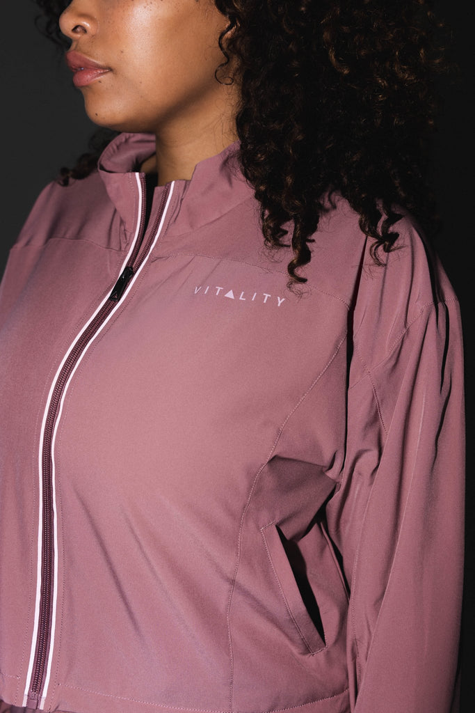 Breeze Windbreaker - Rose, Women's Hoodies/Jackets from Vitality Athletic and Athleisure Wear