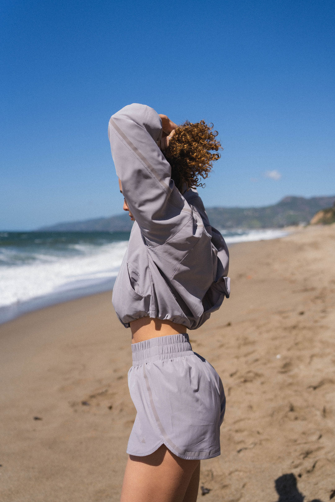 Breeze Windbreaker - Women's Grey Jacket – Vitality Athletic Apparel