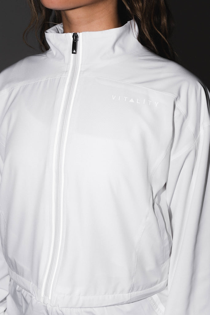 Breeze Windbreaker - Snow, Women's Hoodies/Jackets from Vitality Athletic and Athleisure Wear
