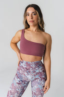 Cloud II Asym Bra - Mauve, Women's Bra from Vitality Athletic and Athleisure Wear