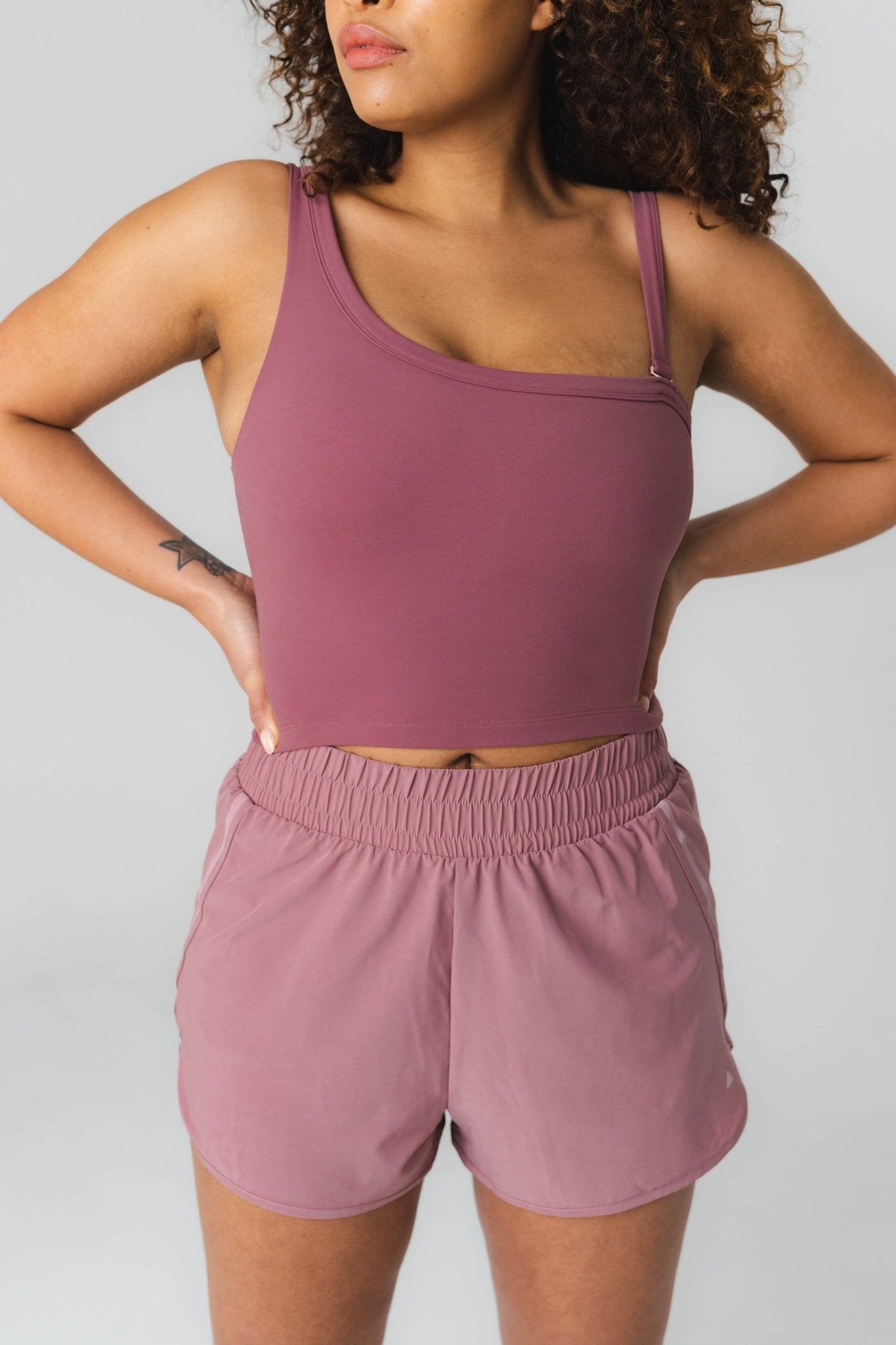 Cloud II Asym Tank - Women's Pink Assymetrical Tank Top – Vitality