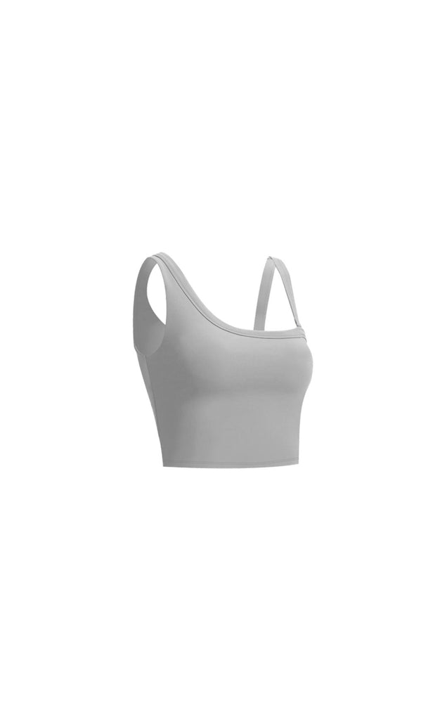 Cloud II Asym Tank - Slate, Women's Tops from Vitality Athletic and Athleisure Wear