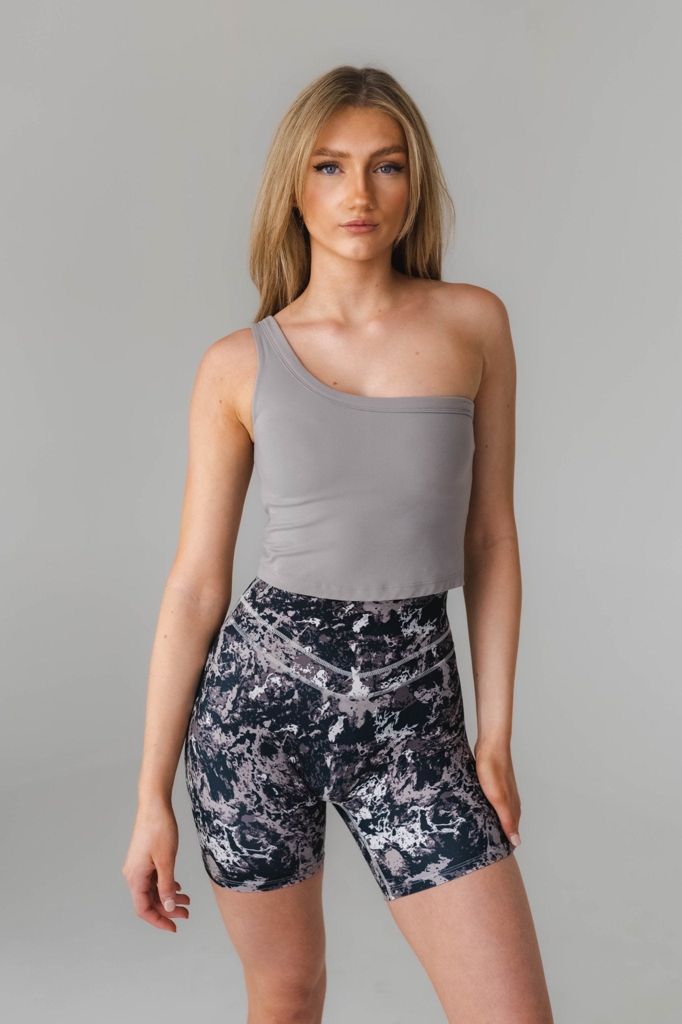 Cloud II Asym Tank - Slate, Women's Tops from Vitality Athletic and Athleisure Wear