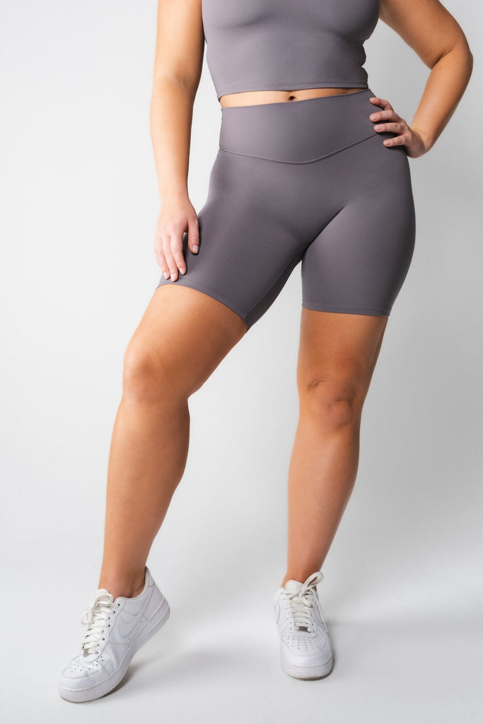 Lycra Sport Compression Gym Shorts in Heather Grey cotton-lycra.Heather  Grey cotton-lycra