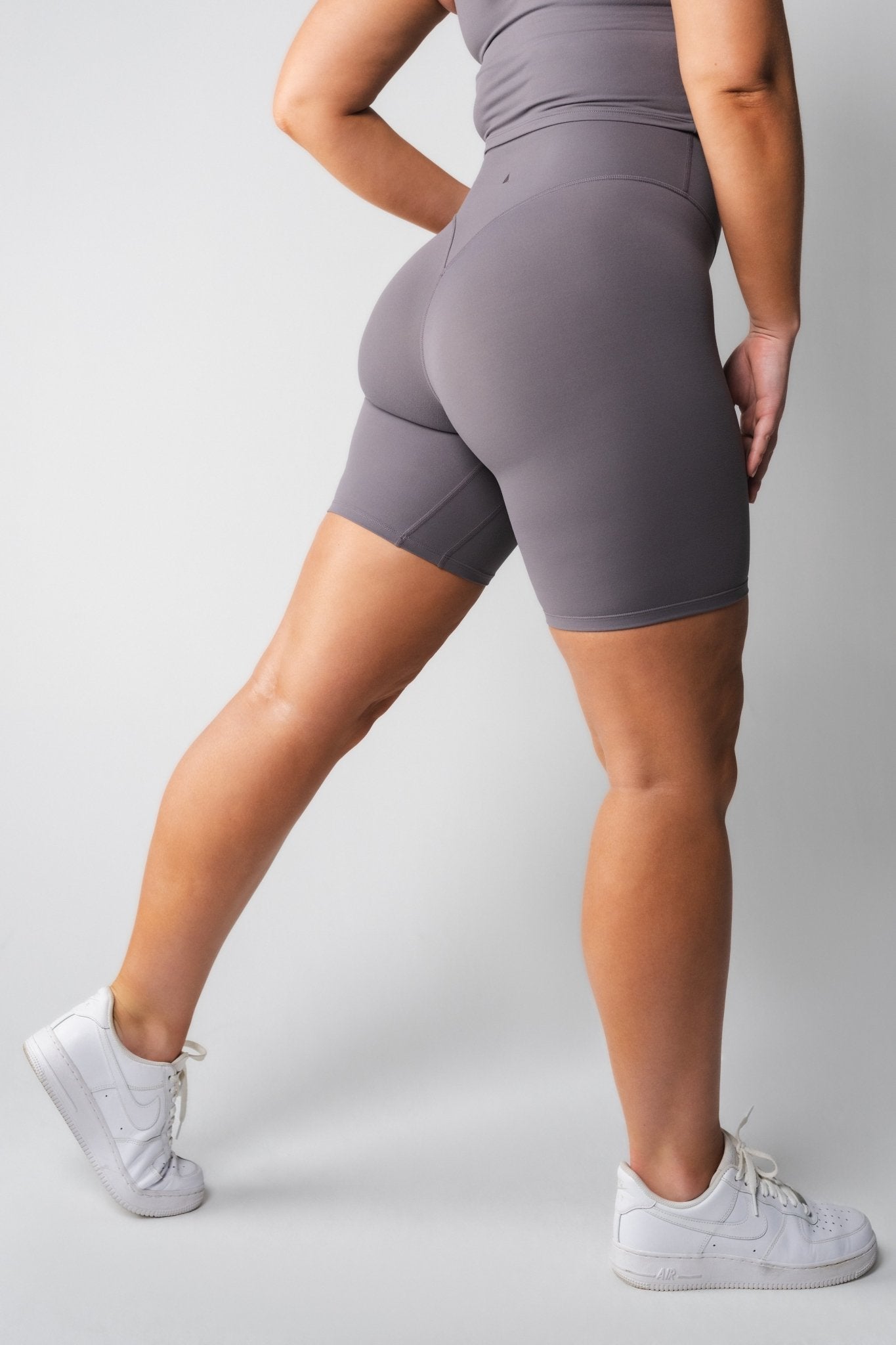 Grey biker best sale shorts women