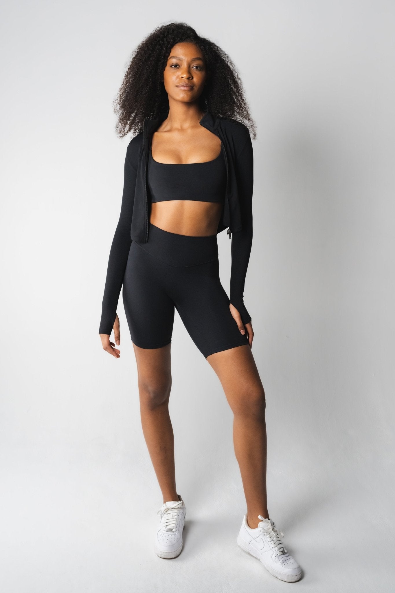 Vitality/Balance sale Athletica black midnight Ethos cropped Jacket