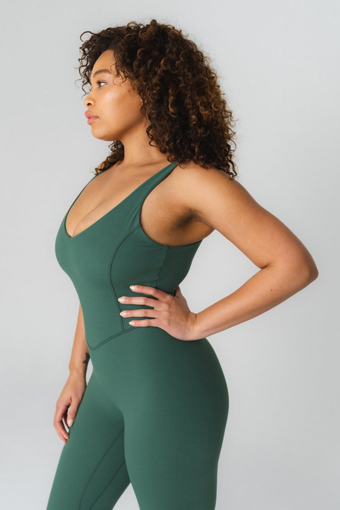 Cloud II Jumpsuit - Jade, Women's Bodysuits from Vitality Athletic and Athleisure Wear